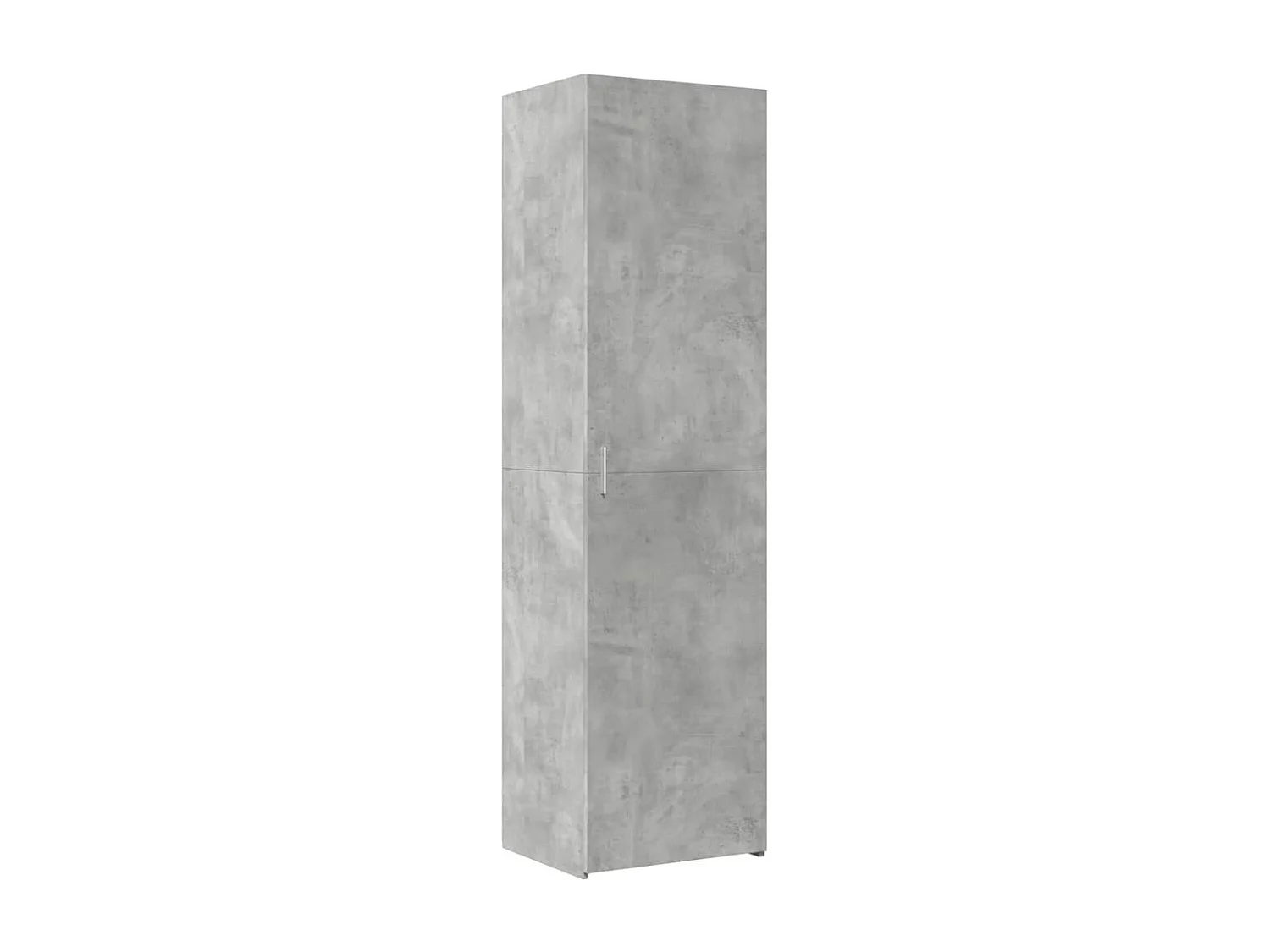 Buffet haut gris béton 50x42,5x185 cm bois d'ingénierie