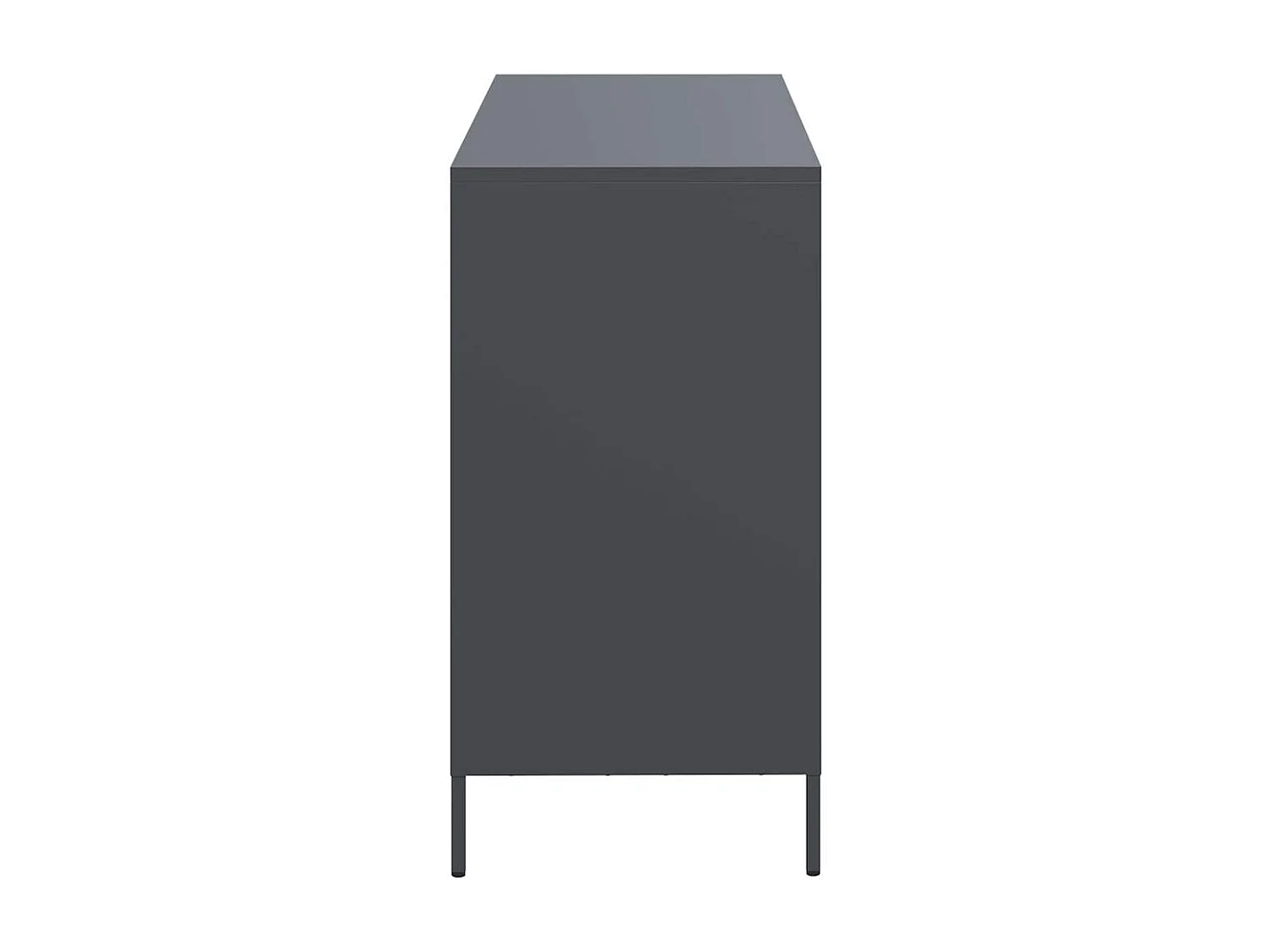 Buffet anthracite 101,5x39x73,5 cm acier laminé à froid