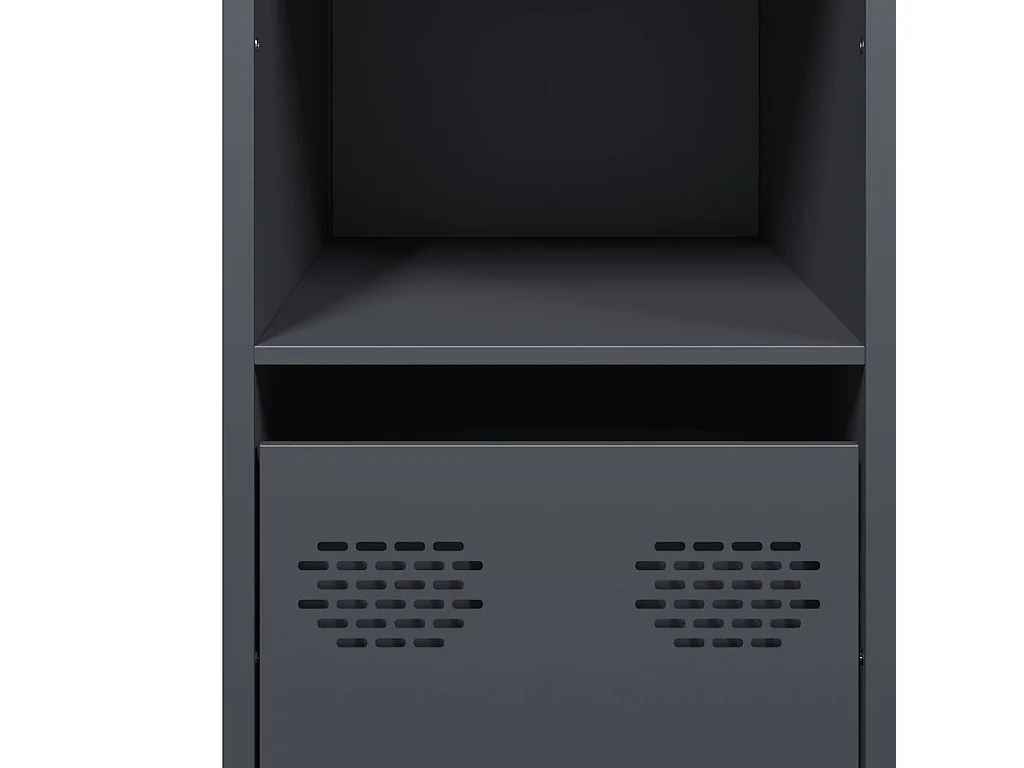 Buffet anthracite 101,5x39x73,5 cm acier laminé à froid