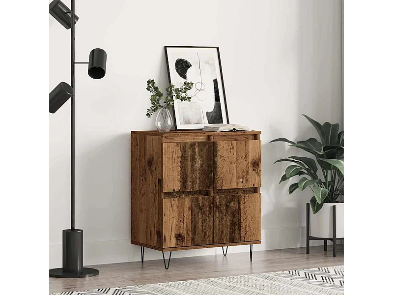 Dressoir Bruin 60 x 35 x 70 cm Bewerkt hout