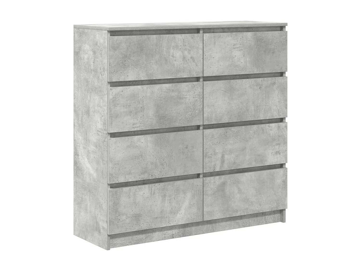 Buffet gris béton 100x35x99 cm bois d'ingénierie