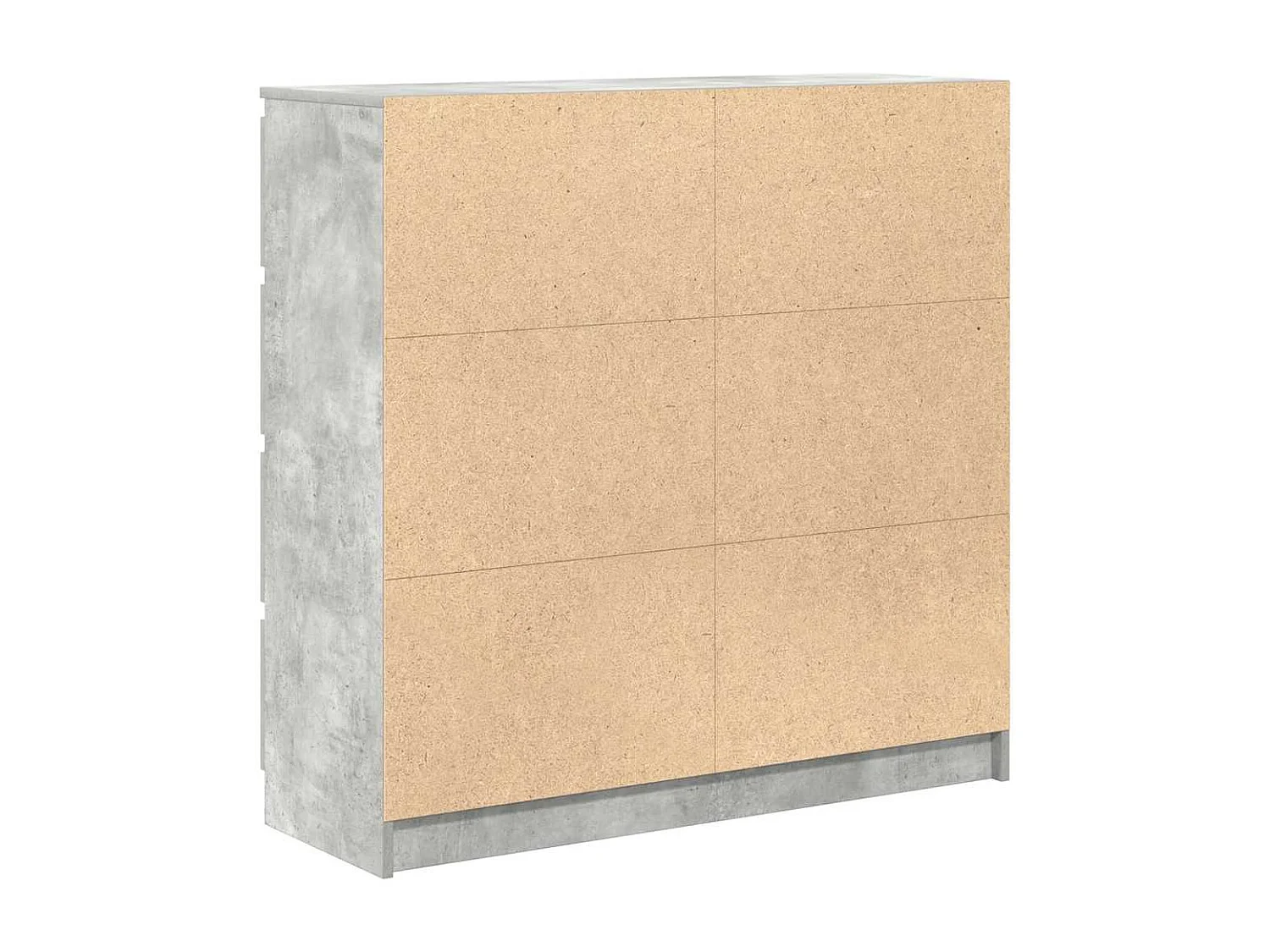 Buffet gris béton 100x35x99 cm bois d'ingénierie