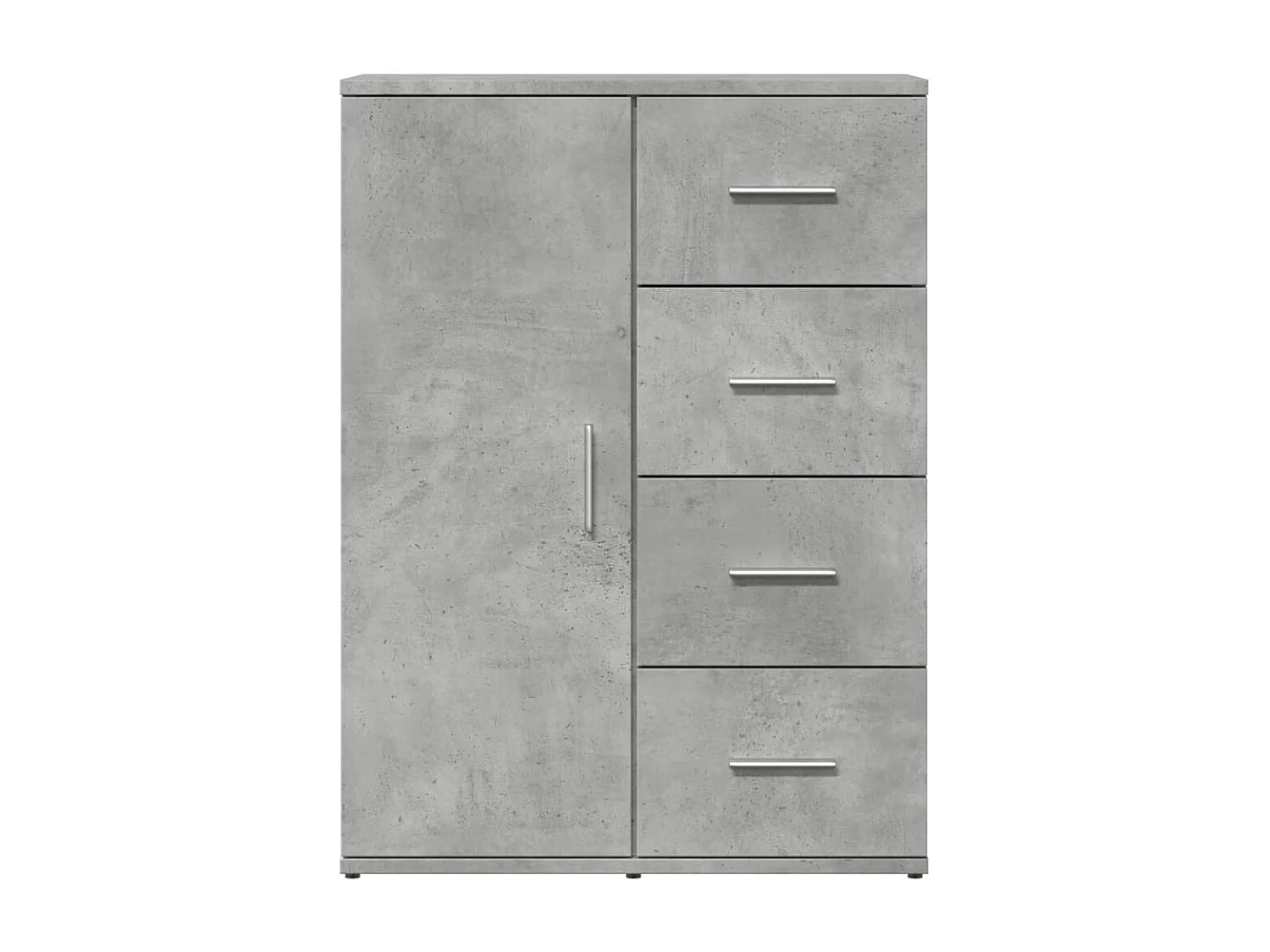 Buffets 2 pièces gris béton 59x39x80 cm bois d'ingénierie