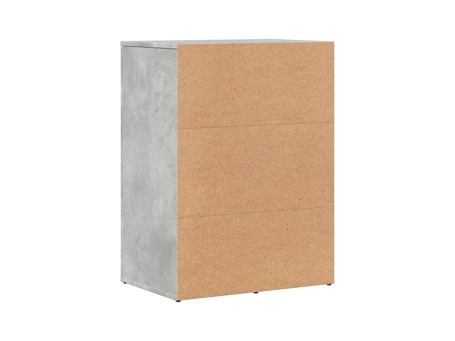 Buffets 2 pièces gris béton 59x39x80 cm bois d'ingénierie