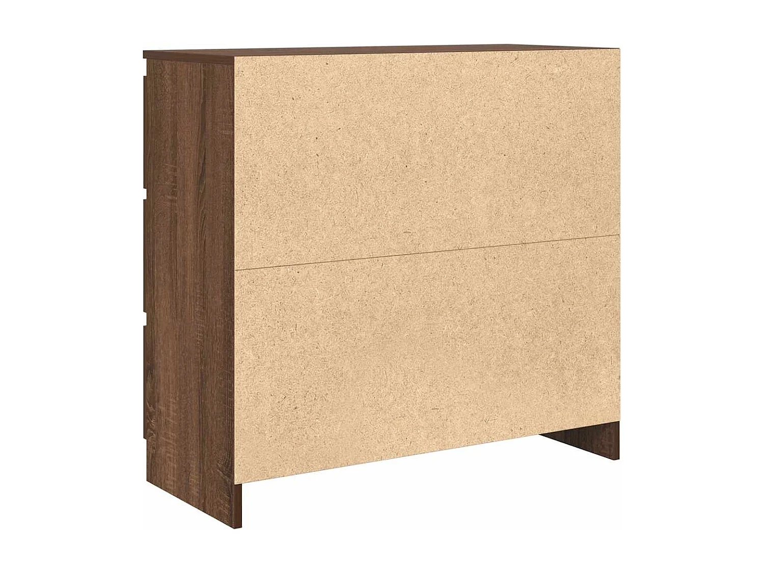 Buffet chêne marron 80x35x76 cm bois d'ingénierie