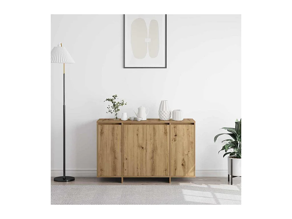 Buffet chêne artisanal 120 x 41 x 75 cm Bois d'ingénierie