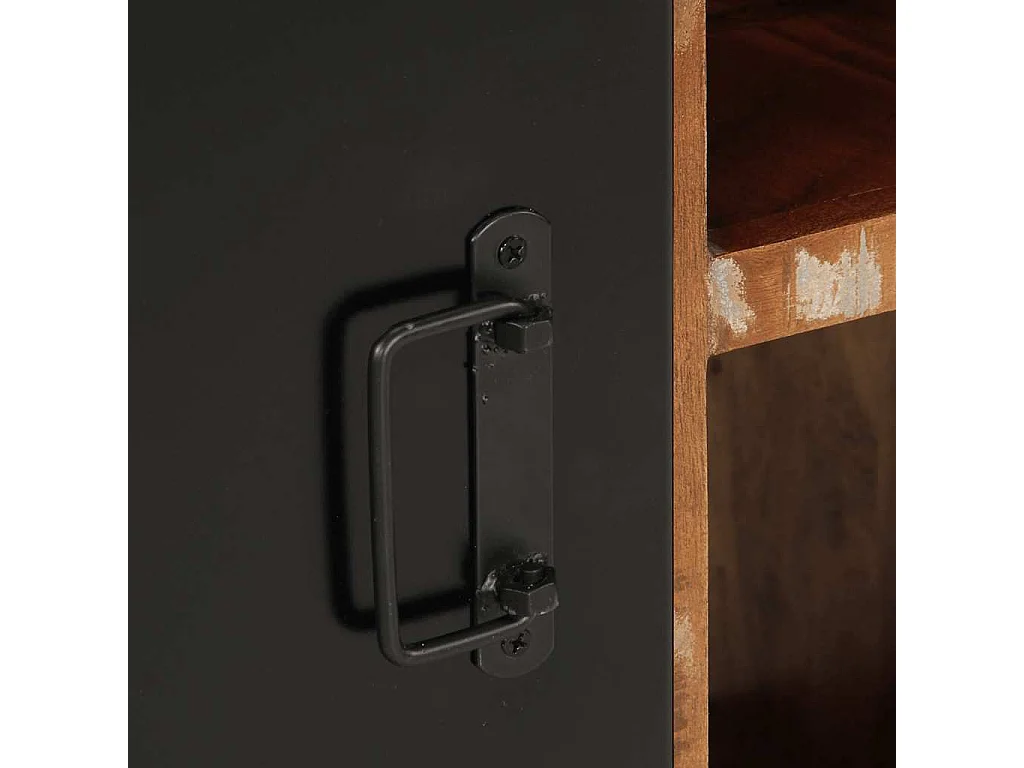 Buffet multicolore 55x35x70 cm bois massif récupération