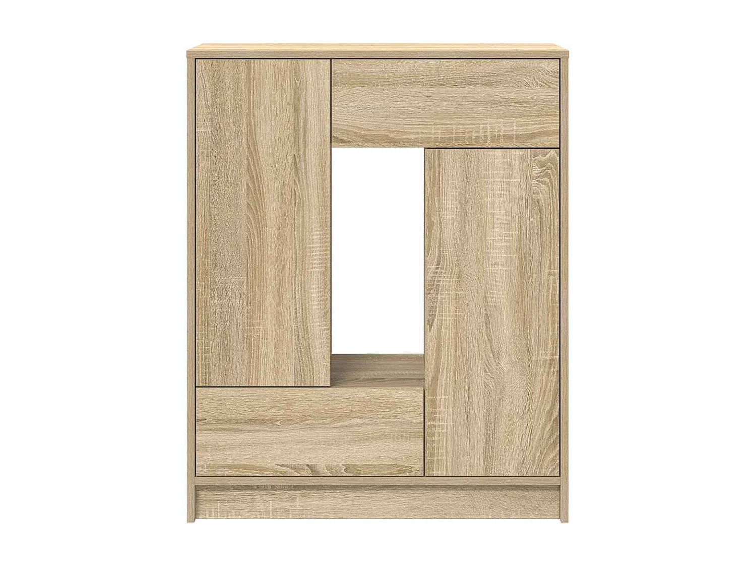 Buffet avec tiroirs et portes chêne sonoma 73x31x90 cm