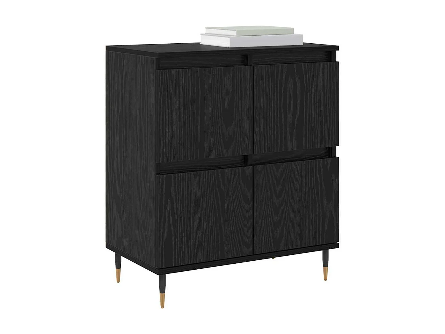 Buffets 3 pièces Chêne noir 180 x 35 x 70 cm Bois d'ingénierie