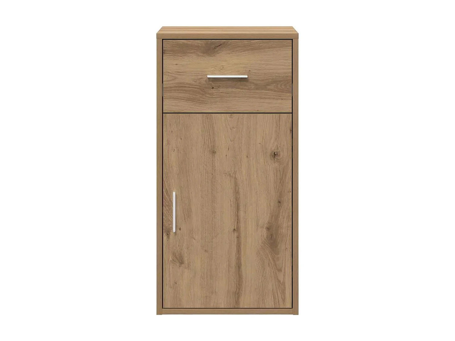 Dressoir artisanaal eikenkleurig 38 x 34,5 x 75 cm Bewerkt hout