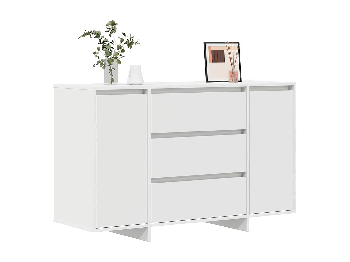 Buffet avec tiroir Blanc 120 x 41 x 75 cm Bois d'ingénierie