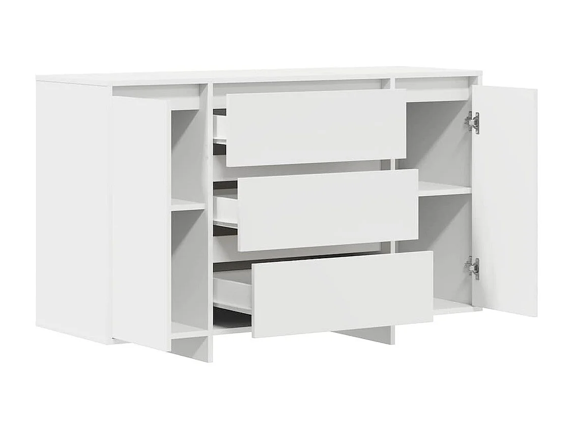 Buffet avec tiroir Blanc 120 x 41 x 75 cm Bois d'ingénierie