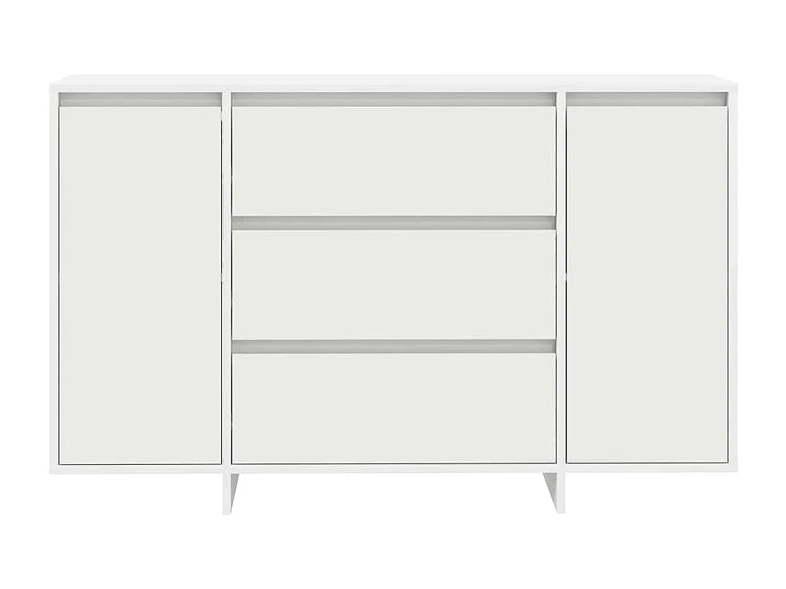 Buffet avec tiroir Blanc 120 x 41 x 75 cm Bois d'ingénierie