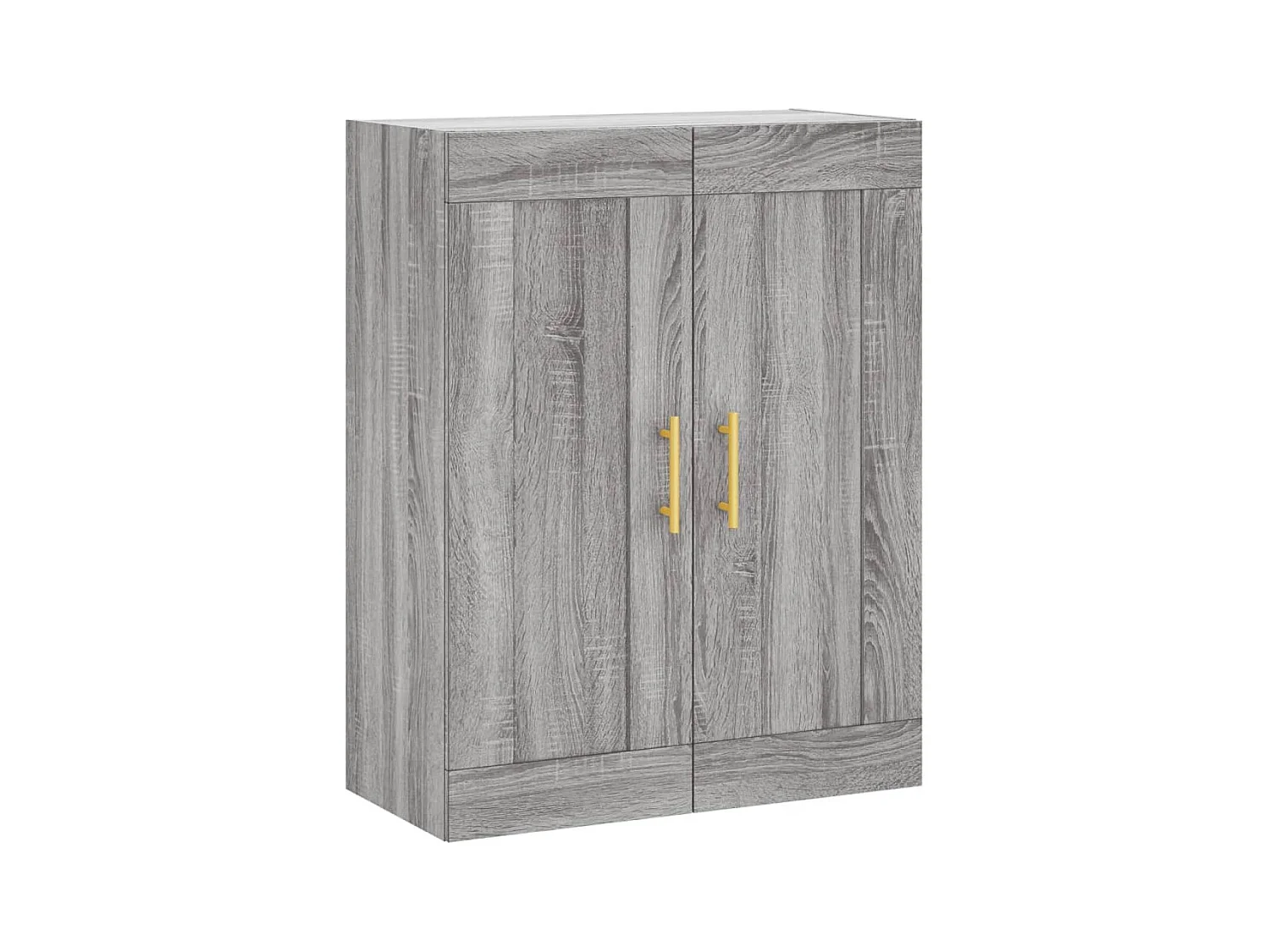 Buffet haut Sonoma gris 69,5x34x180 cm Bois d'ingénierie