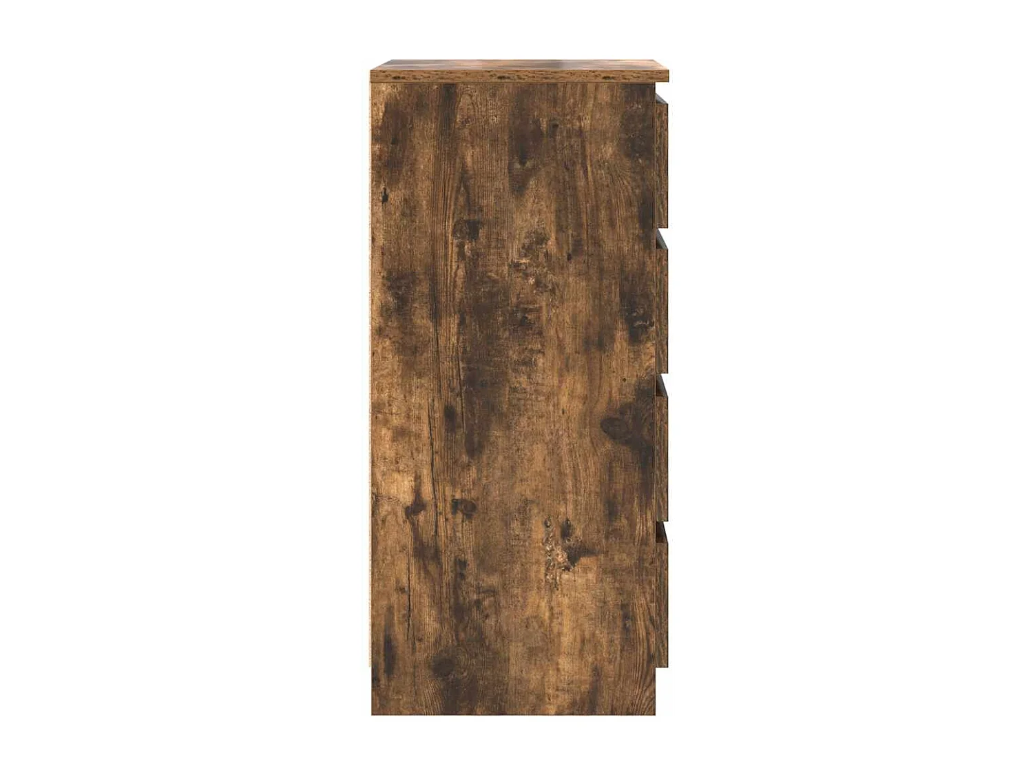 Buffet avec tiroirs chêne fumé 37,5x35x99 cm bois d'ingénierie