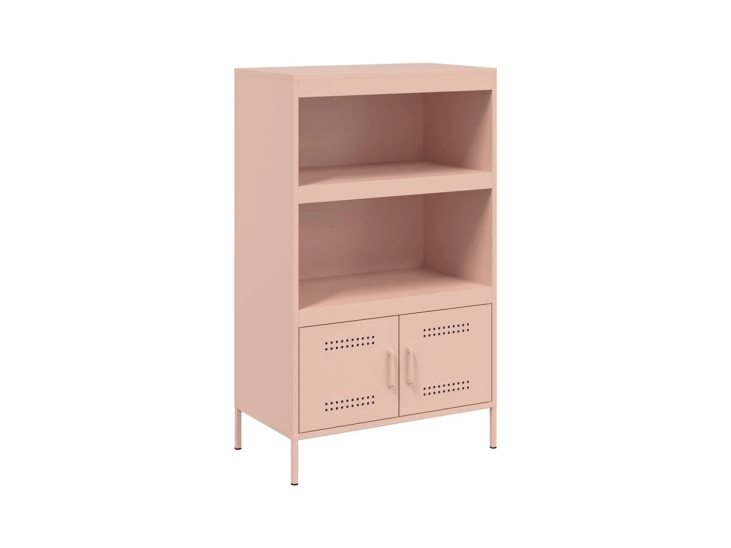 Buffet haut rose 68x39x113 cm acier