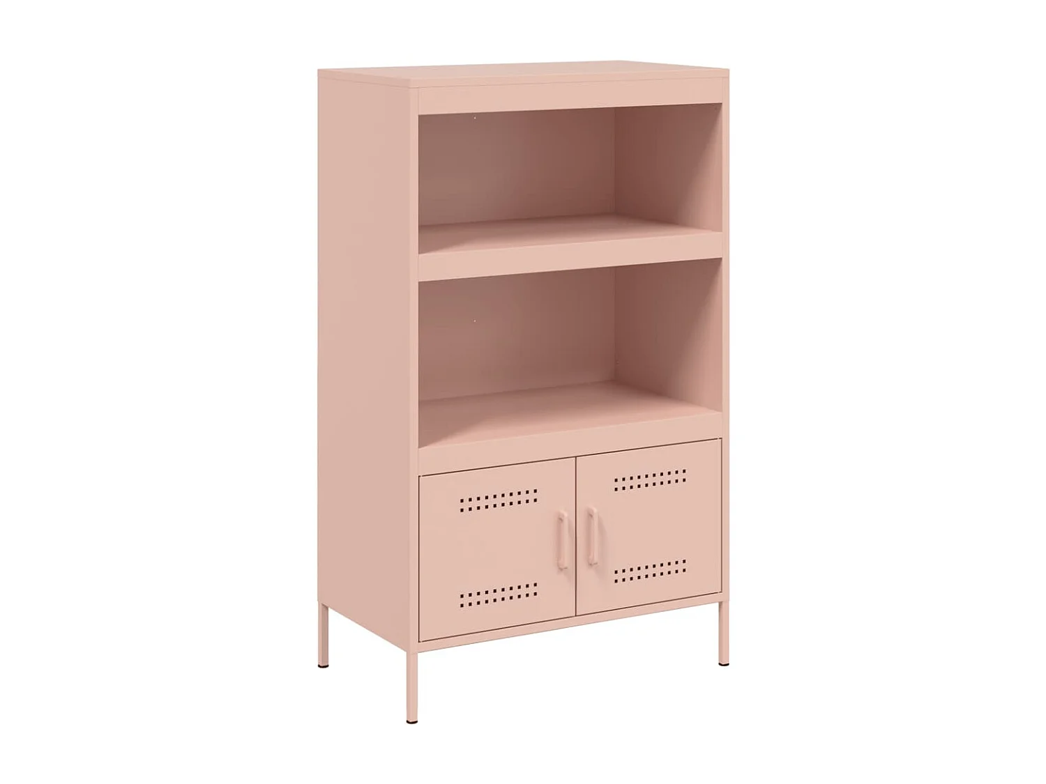 Buffet haut rose 68x39x113 cm acier
