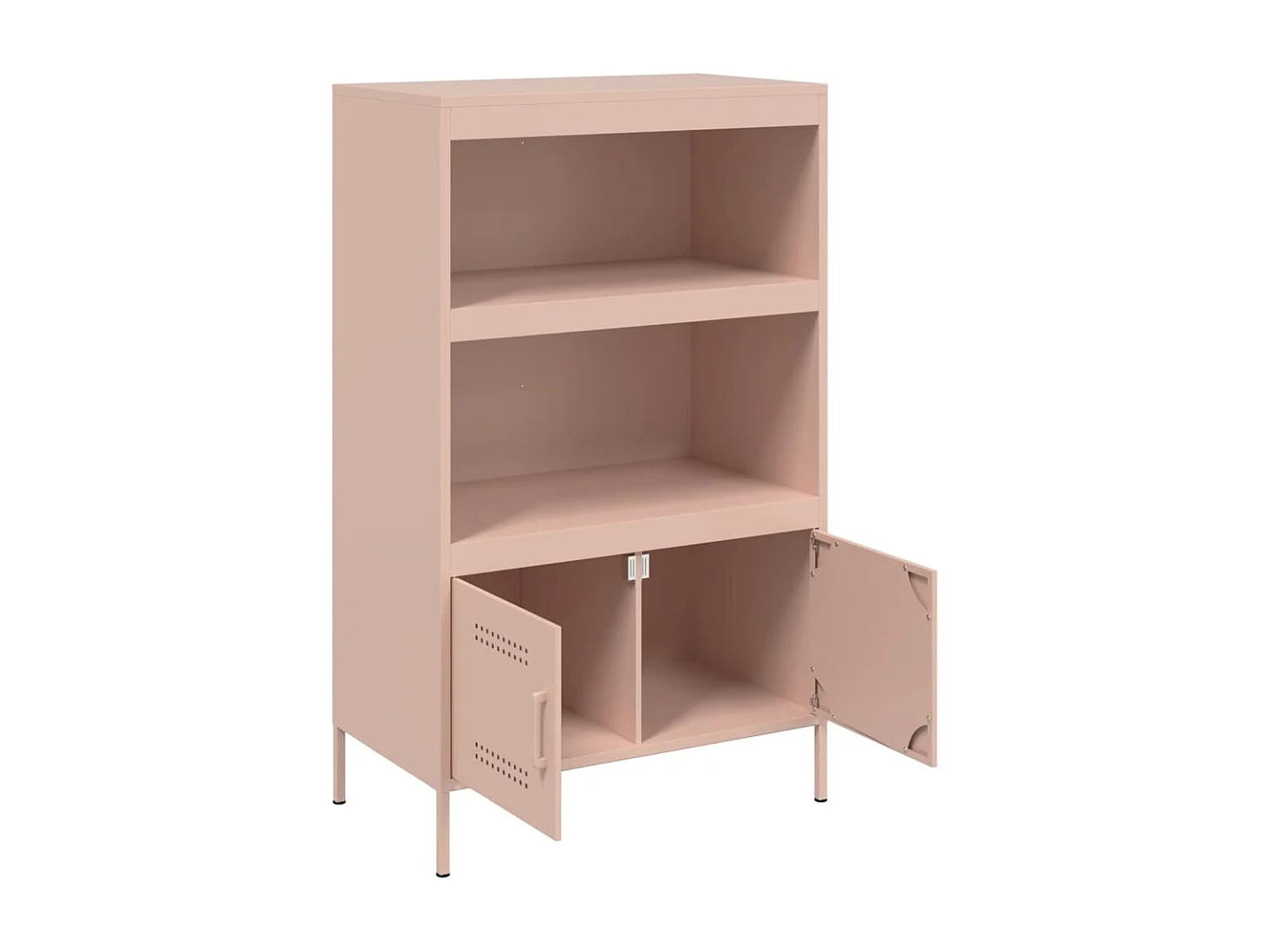 Buffet haut rose 68x39x113 cm acier
