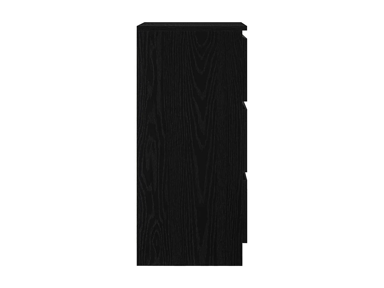 Buffet chêne noir 37,5x35x76 cm bois d'ingénierie