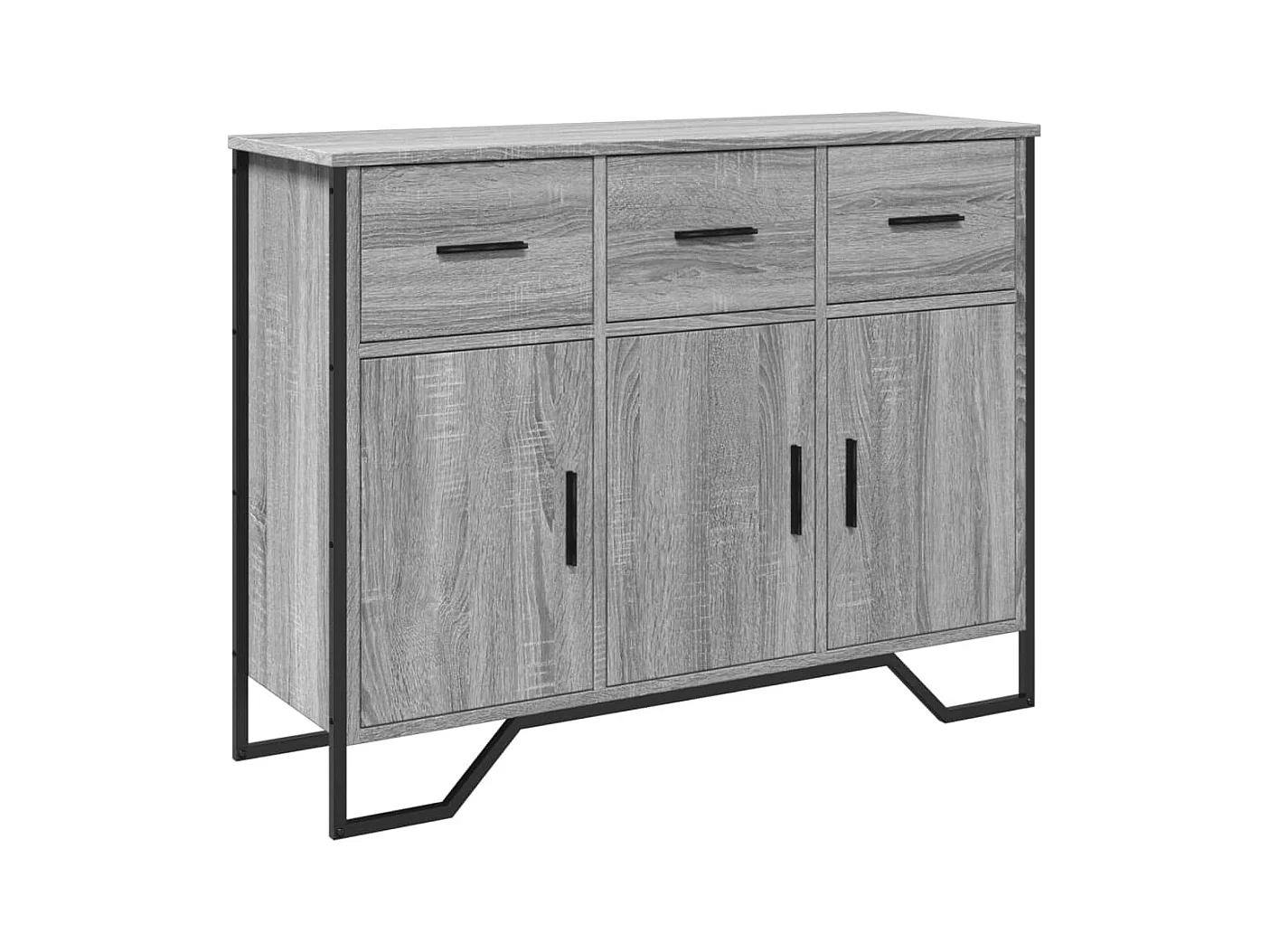 Buffet sonoma gris 97x32,5x74,5 cm bois d'ingénierie