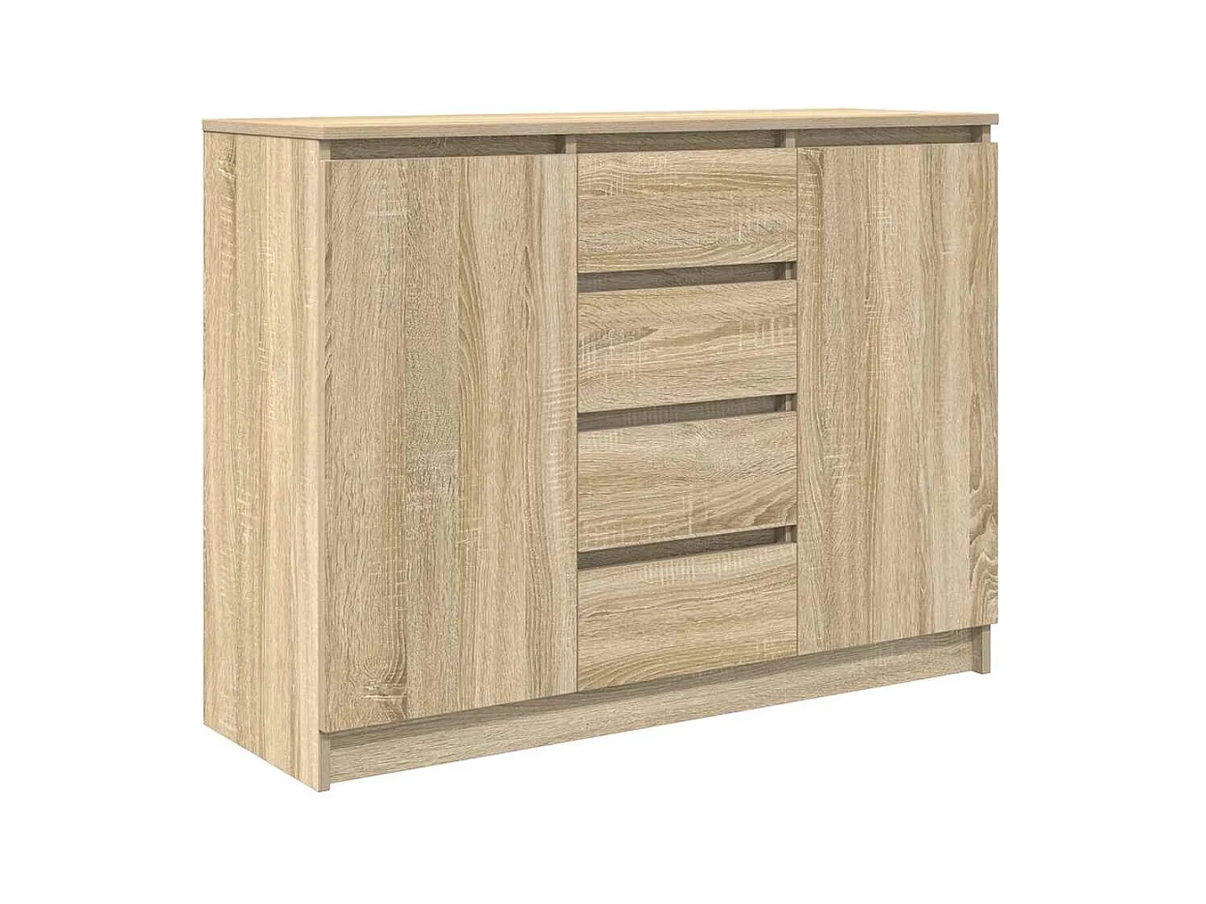 Buffet avec tiroirs chêne sonoma 100,5x35x76 cm bois ingénierie