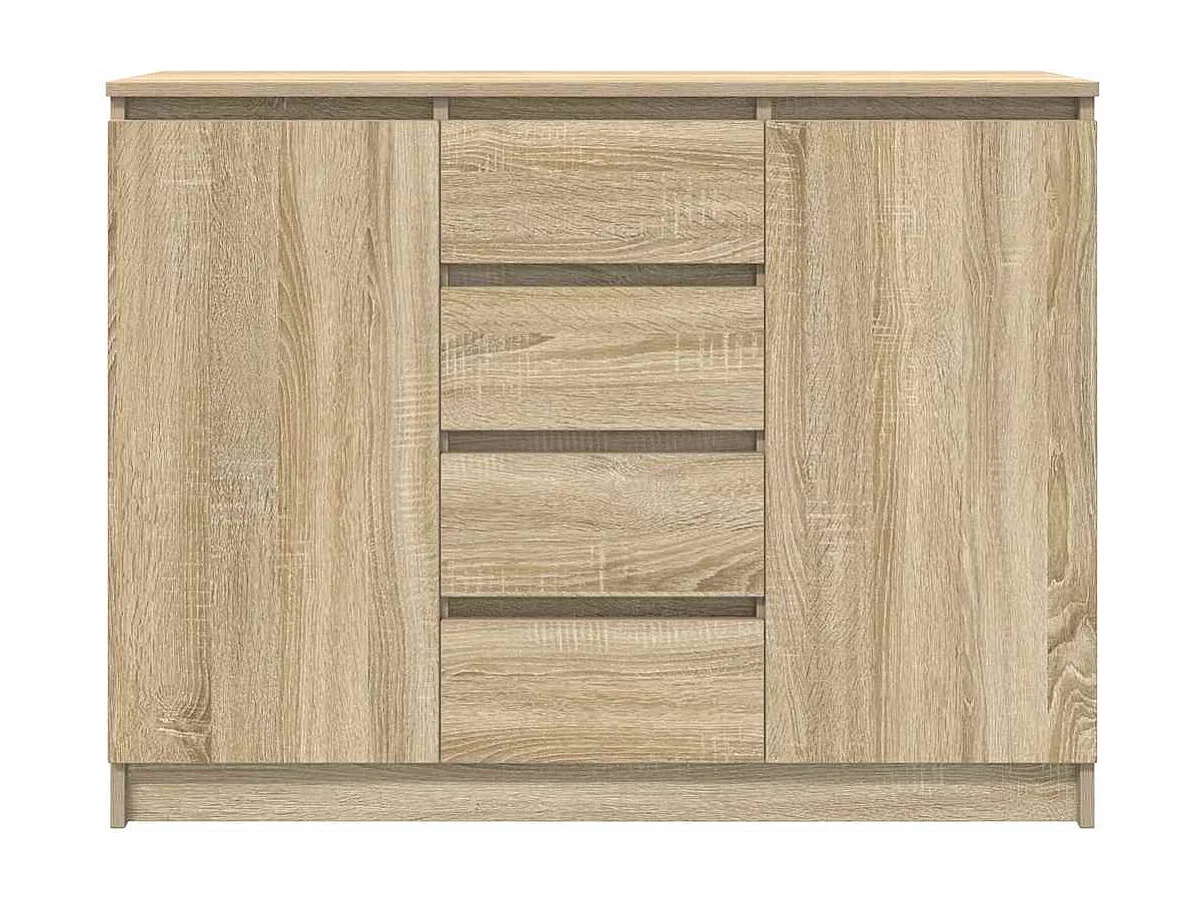 Buffet avec tiroirs chêne sonoma 100,5x35x76 cm bois ingénierie