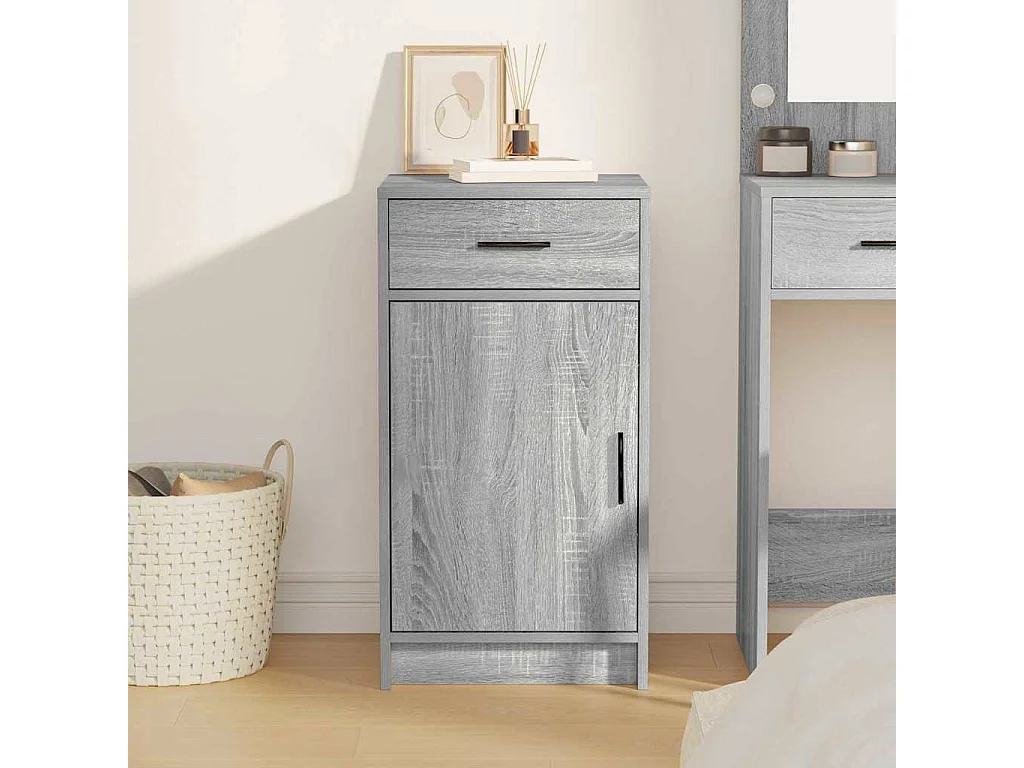 Buffet Sonoma gris 40 x 40.5 x 75 cm Bois d'ingénierie