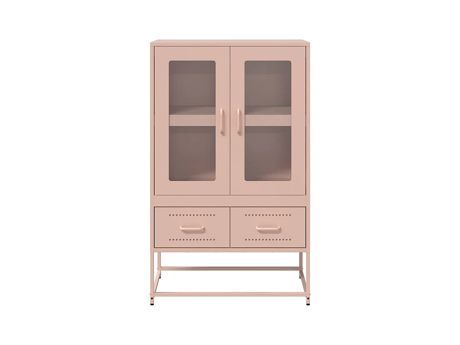 Buffet haut rose 68x39x111,5 cm acier