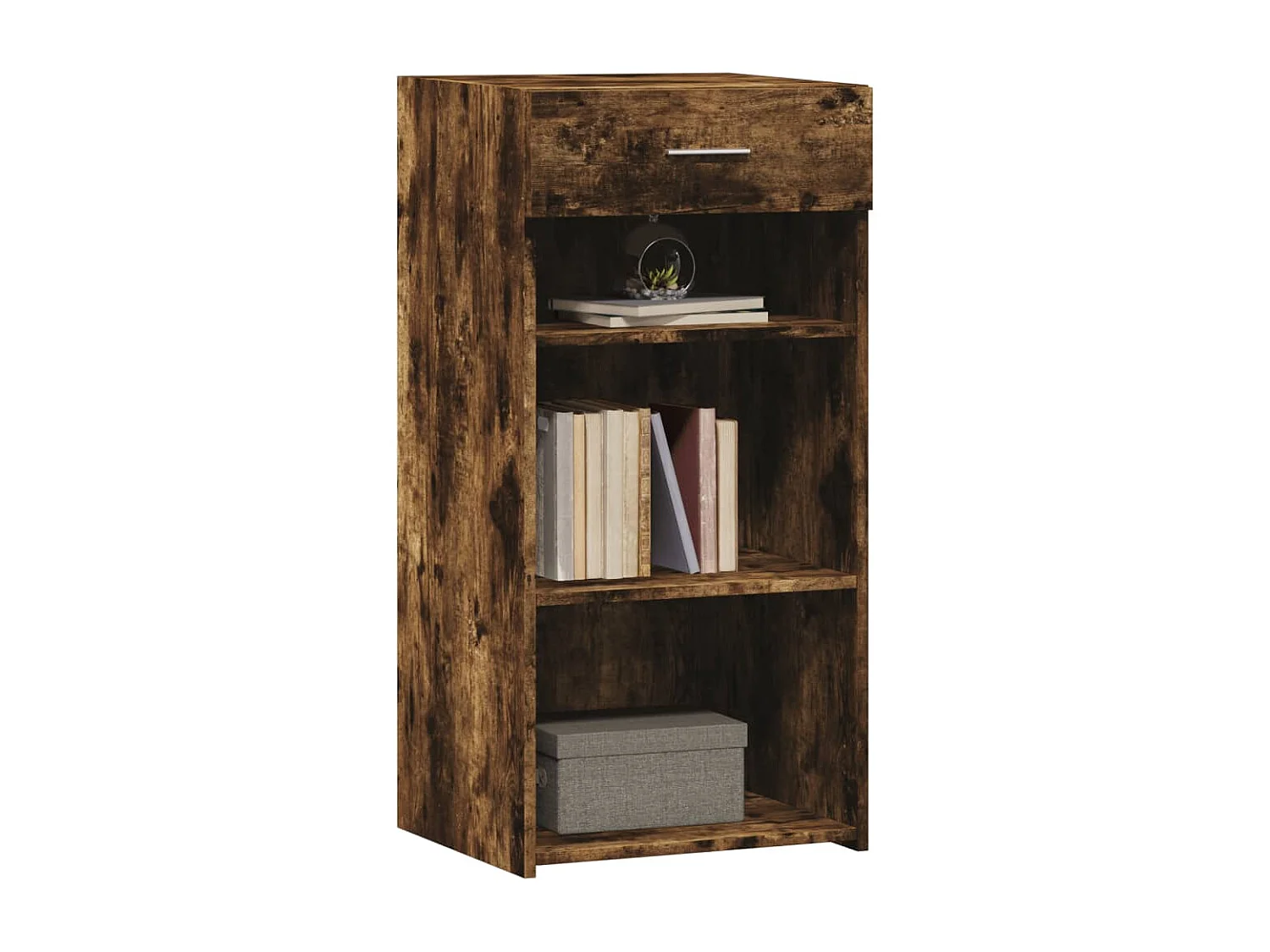 Buffet chêne fumé 45x42,5x93 cm bois d'ingénierie