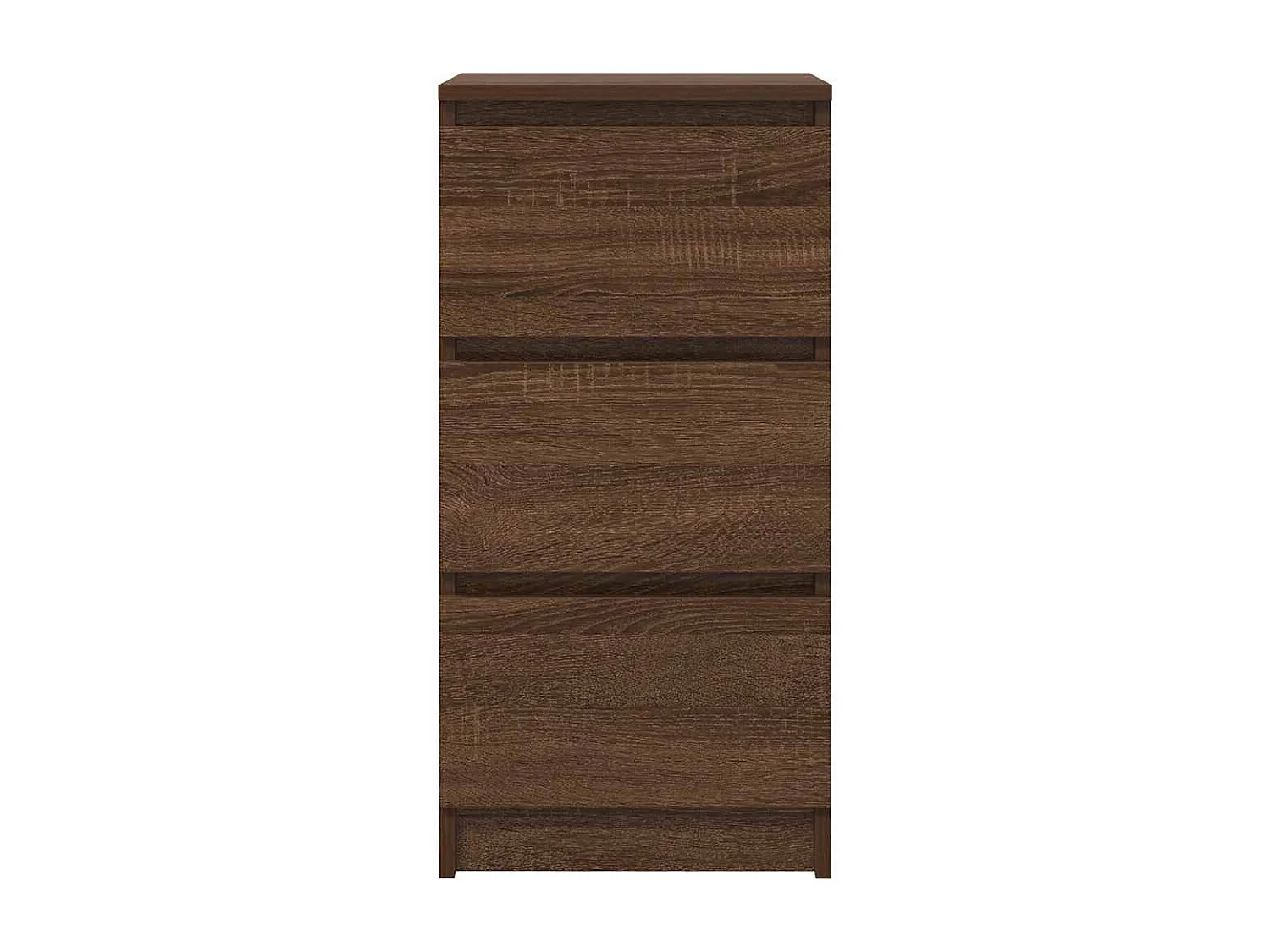 Buffet chêne marron 37,5x35x76 cm bois d'ingénierie