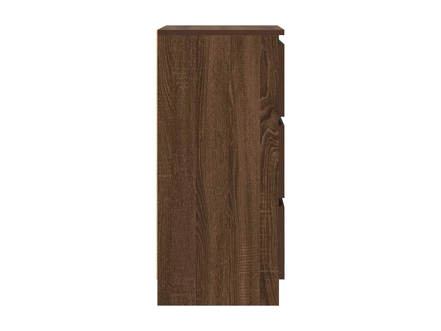 Buffet chêne marron 37,5x35x76 cm bois d'ingénierie