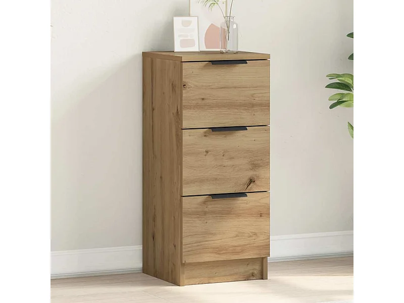 Aparador 30x30x70 cm derivados madeira cor carvalho artisiano