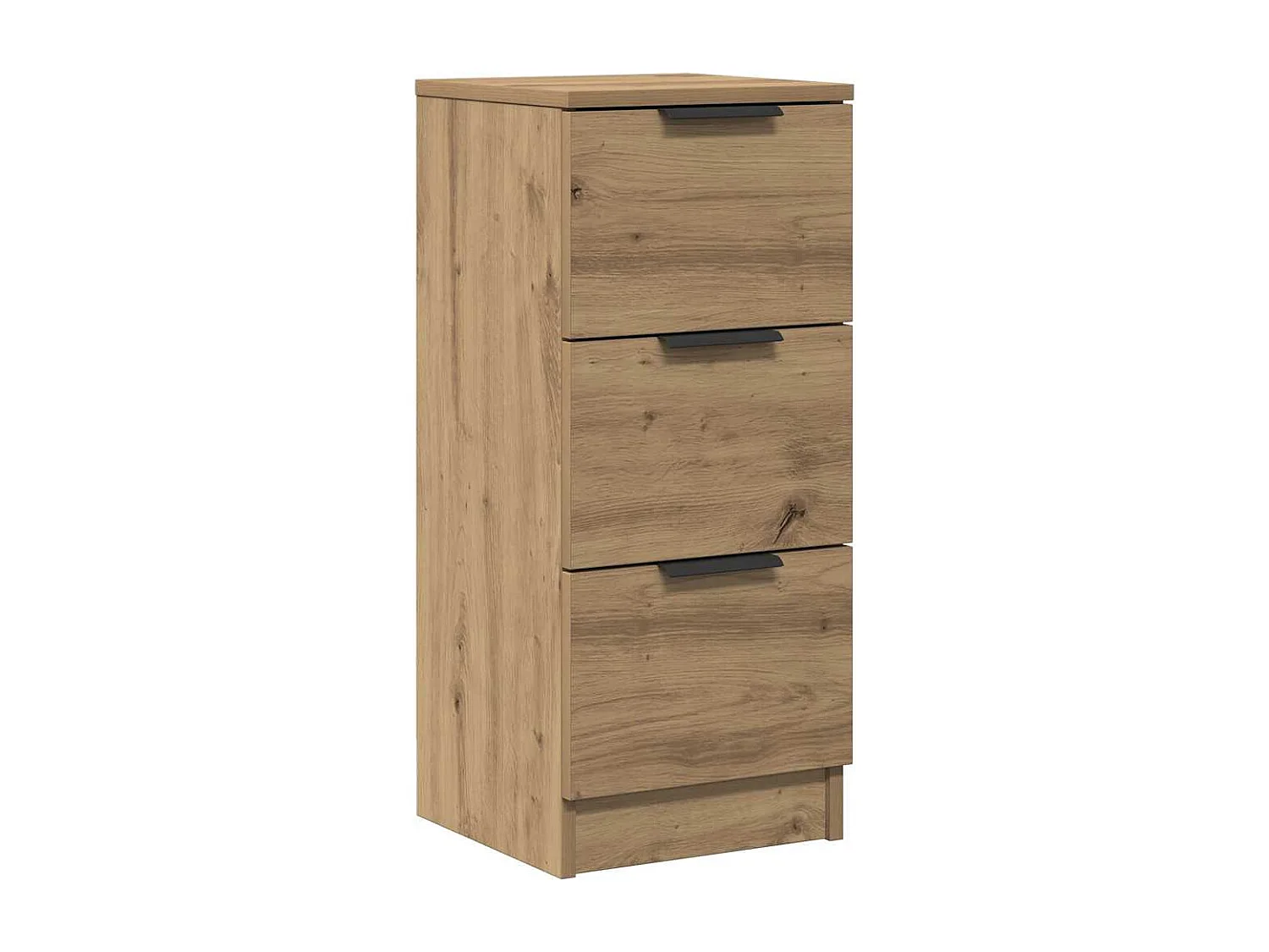 Aparador madera de ingeniería roble artisian 30x30x70 cm