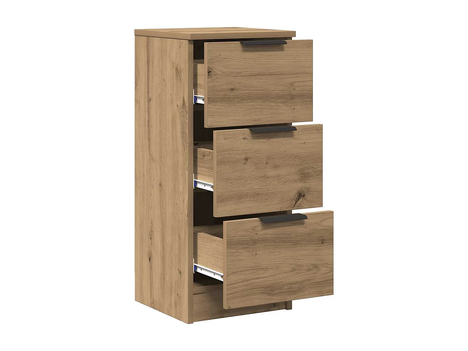 Aparador madera de ingeniería roble artisian 30x30x70 cm