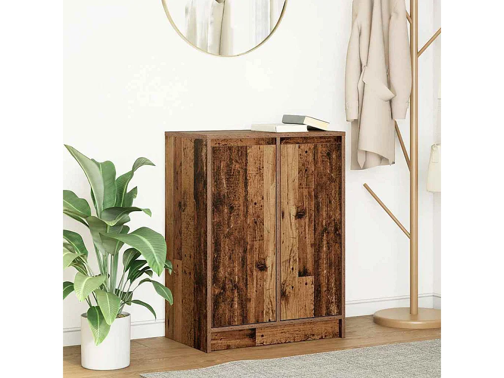 Buffet vieux bois 57x34x76 cm bois d'ingénierie