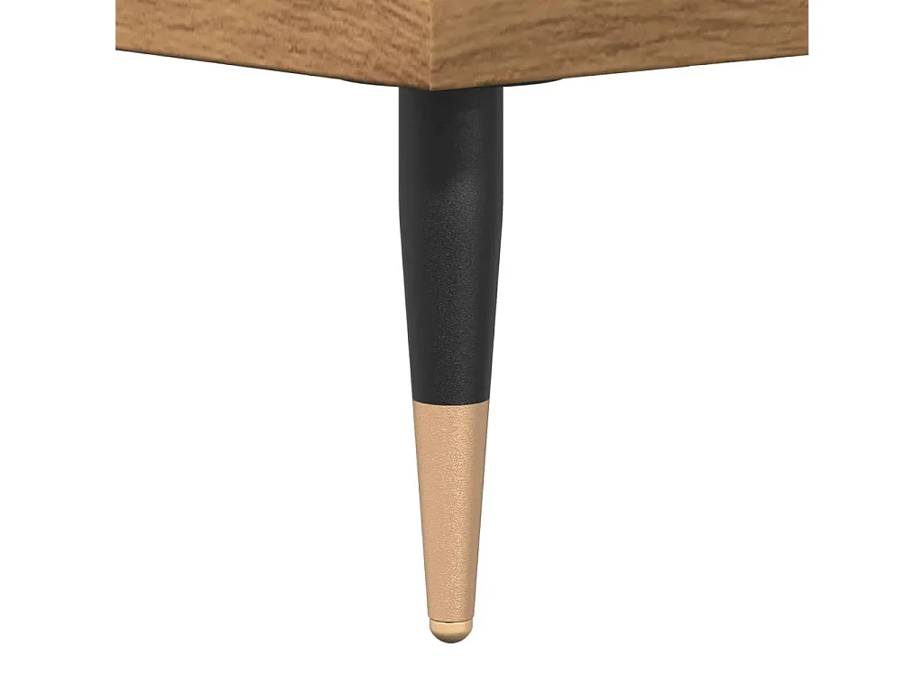 Buffet chêne artisanal 100x36x60 cm bois d'ingénierie