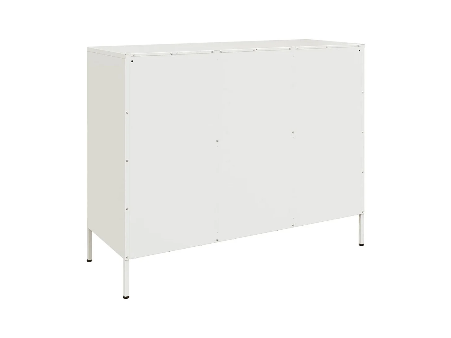 Buffet blanc 100,5x39x79 cm acier