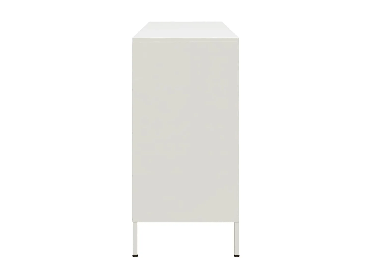 Buffet blanc 100,5x39x79 cm acier