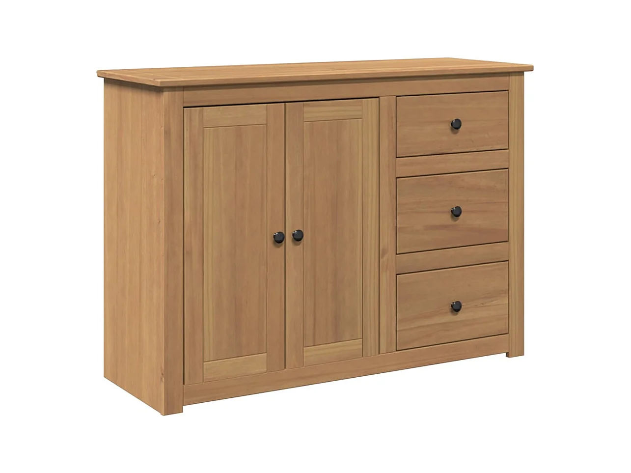Aparador con cajones Panama madera maciza pino 112x40x80 cm