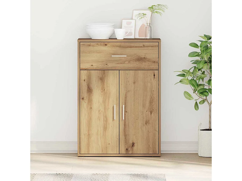 Buffet chêne artisanal 79 x 38 x 80 cm Bois d'ingénierie