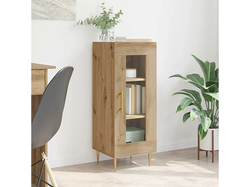 Buffet chêne artisanal 34 x 34,5 x 90 cm Bois d'ingénierie