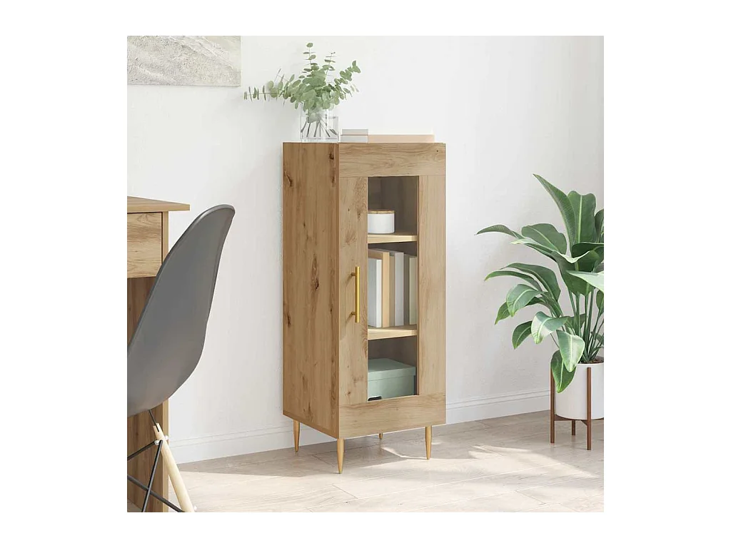 Buffet chêne artisanal 34 x 34,5 x 90 cm Bois d'ingénierie