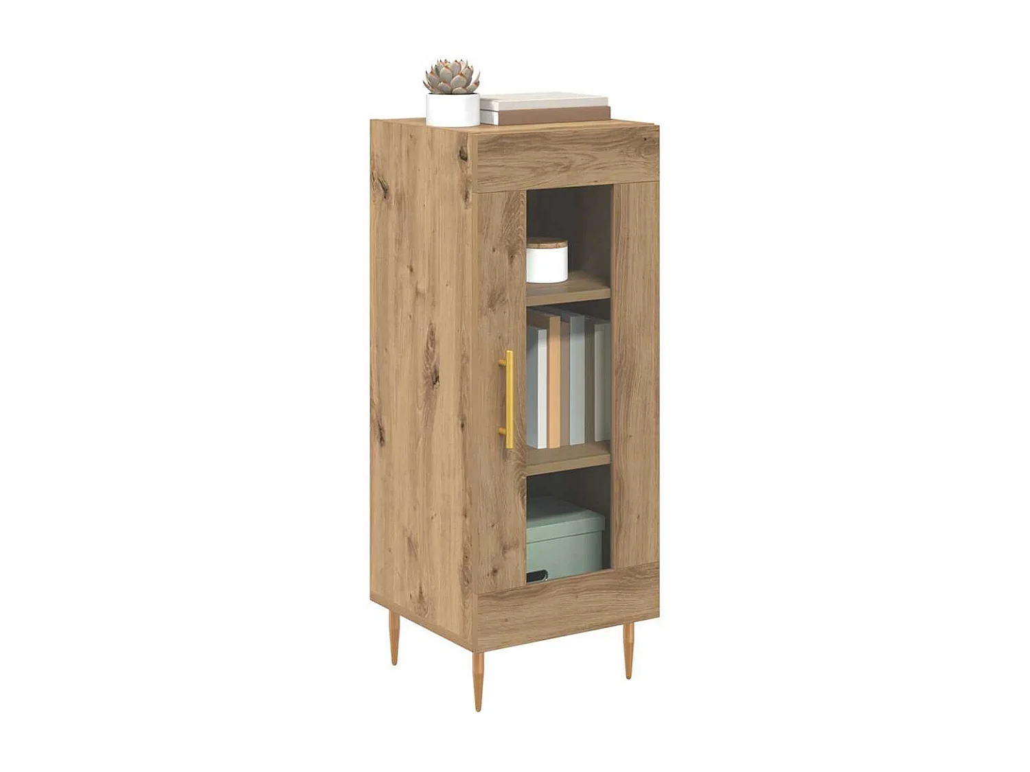 Buffet chêne artisanal 34 x 34,5 x 90 cm Bois d'ingénierie