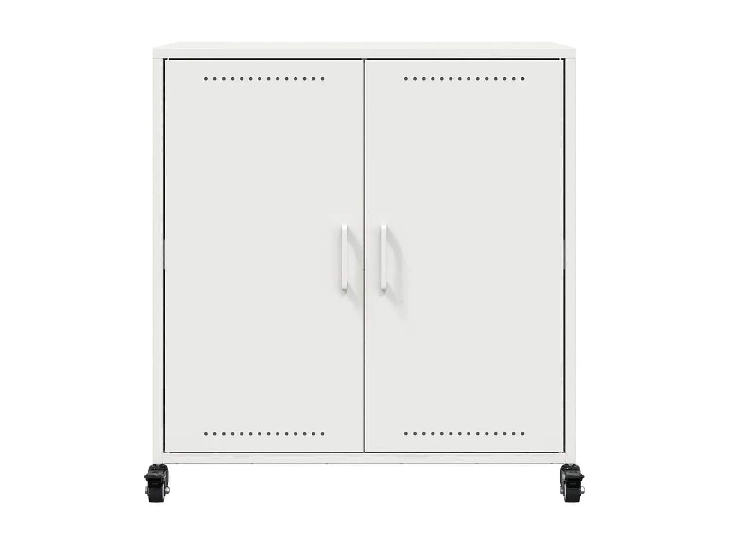 Buffet blanc 68x39x72 cm acier