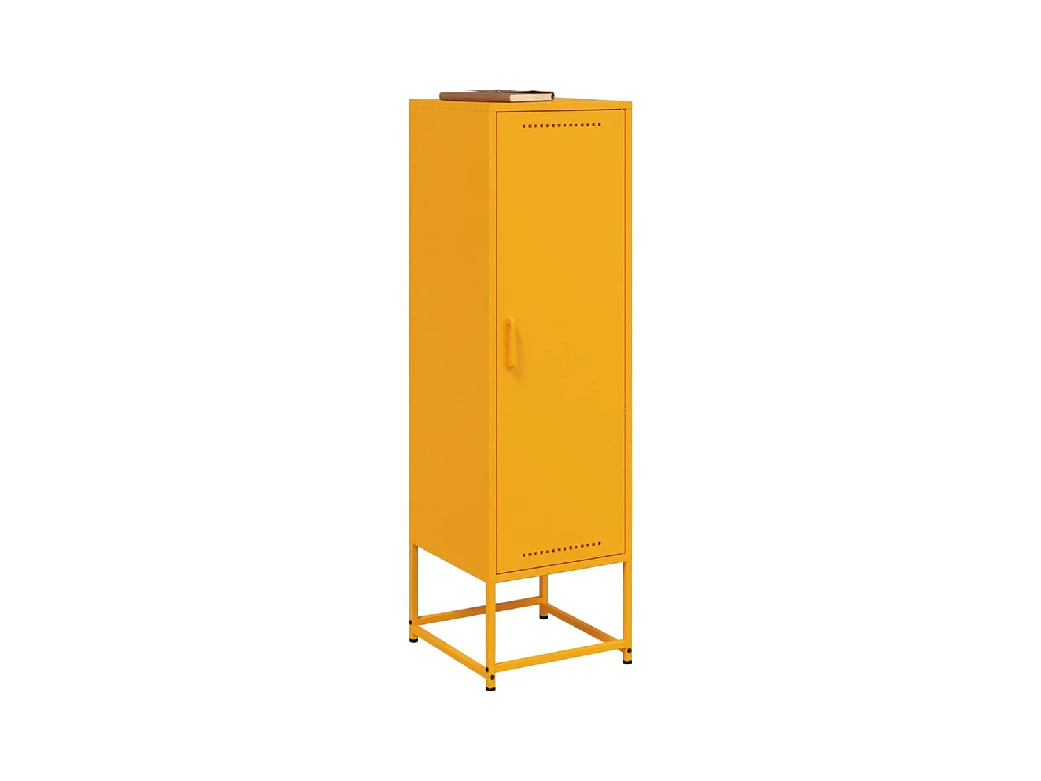Buffet jaune moutarde 36x39x123 cm acier