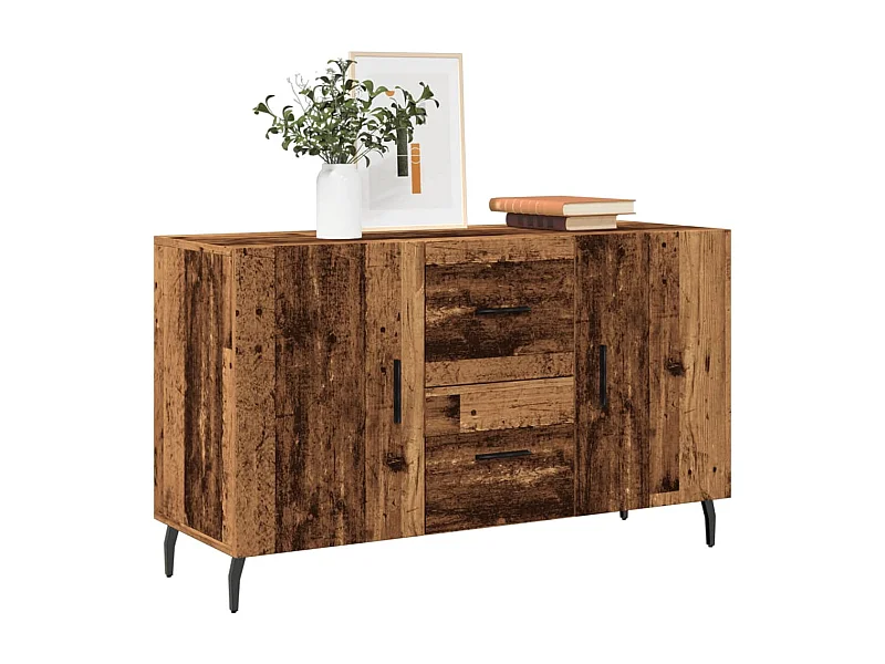 Aparador de madera de ingeniería envejecida 100x36x60 cm