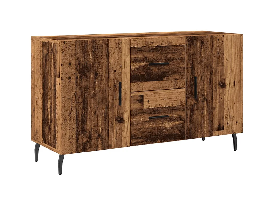 Aparador de madera de ingeniería envejecida 100x36x60 cm
