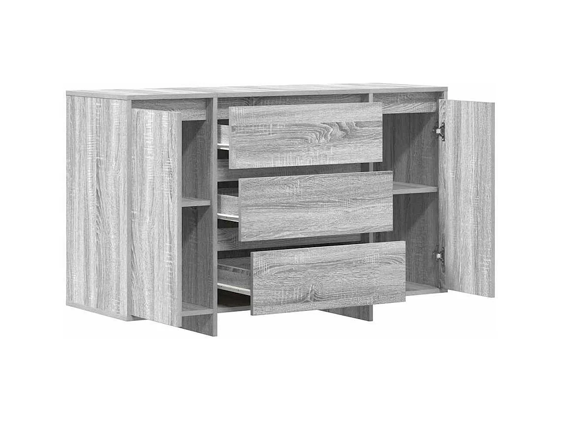 Buffet Sonoma gris 120 x 41 x 75 cm Bois d'ingénierie