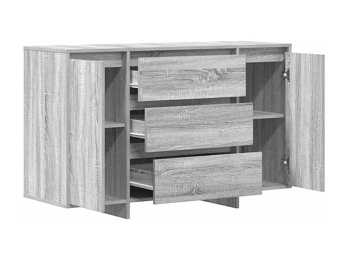 Buffet Sonoma gris 120 x 41 x 75 cm Bois d'ingénierie