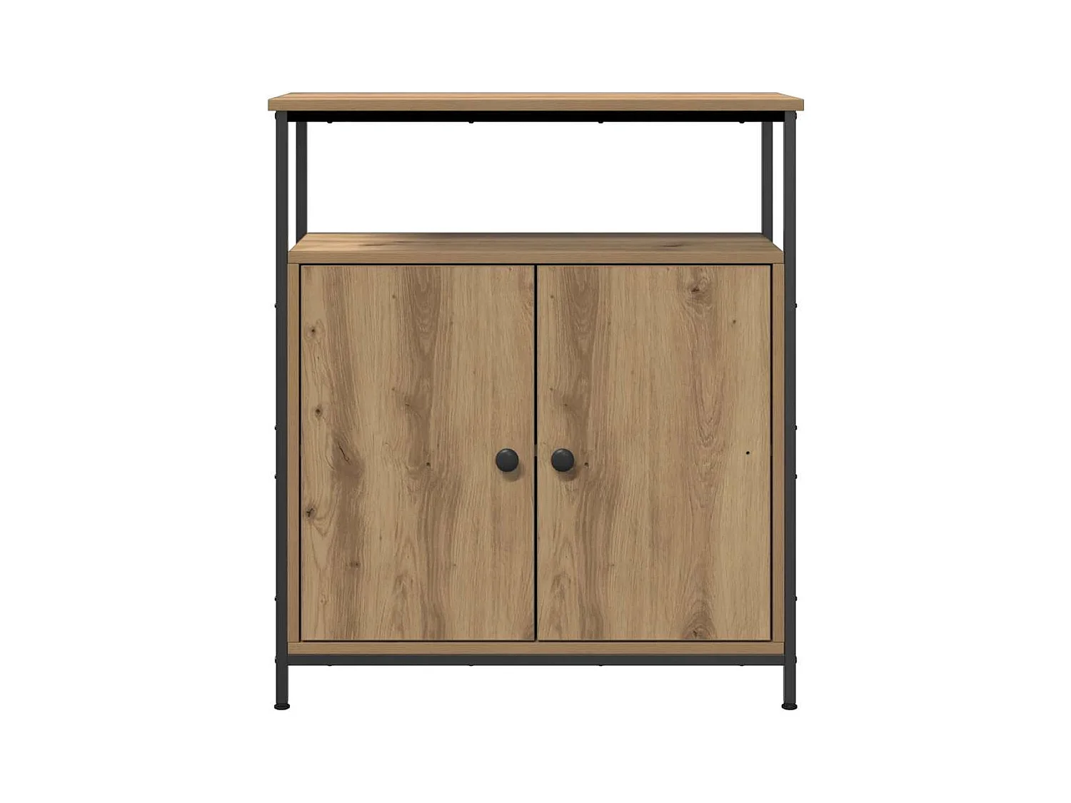 Buffet chêne artisanal 70x30x80 cm bois d'ingénierie